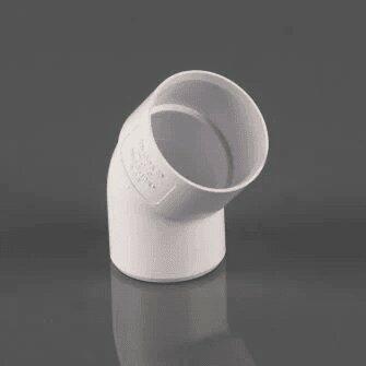 40mm MUPVC 135DEG Solvent Weld Spigot Bend-0