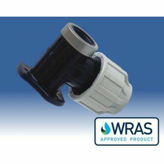 25mm x 1/2" MDPE PIPE BIBTAP WALL PLATE-0
