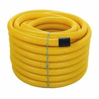 160mm x 50m Yellow Perforated Gas Ducting-0