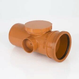 160mm Single Socket Screwed Access Pipe