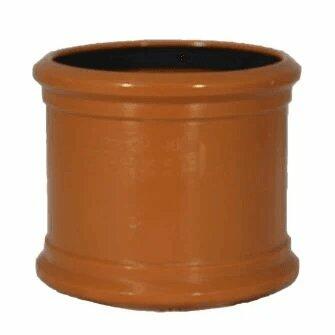 110mm Double Socket Slip Coupler (without centre stop) For Underground Drainage Pipe