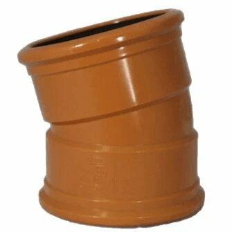 110mm Double Socket 15 Degree Bend For Underground Drainage Pipe