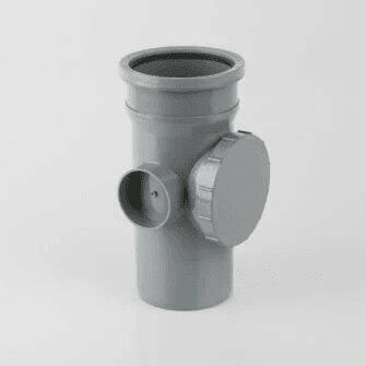 110mm Push Fit Single Socket Access Pipe