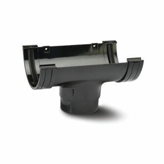 Running Outlet For Miniflow Half Round Gutter 75mm