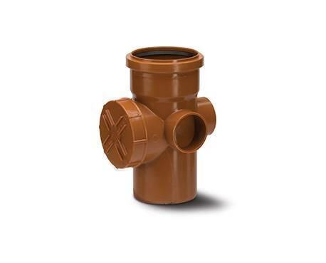 Access Pipe Single Socket With 3 Boss Shoulders For 110mm Underground Drainage Pipe