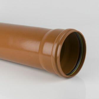 250mm Underground Drainage Pipe x 6m Single Socket