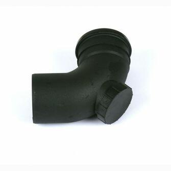 Cascade 92.5DEG Single Socket Access Bend For Push Fit Soil Pipe 110mm