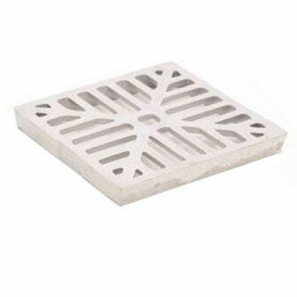 Square 150mm X 150mm Aluminium Grid For 110mm Underground Drainage Pipe Hopper