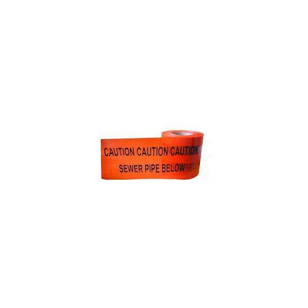 UNDERGROUND WARNING TAPE 150MM X 365M - CAUTION SEWER