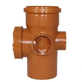 Access Pipe Single Socket With 3 Boss Shoulders For 110mm Underground Drainage Pipe