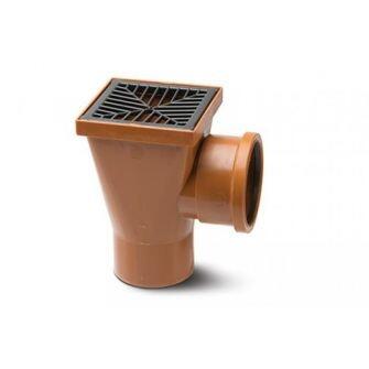 Back Inlet Square Hopper For 110mm Underground Drainage Pipe