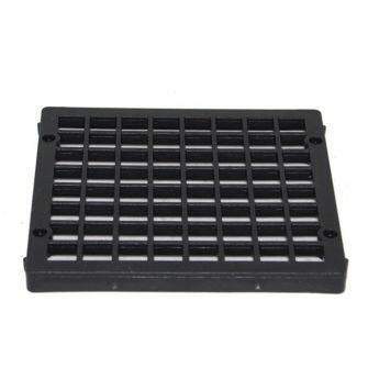 Square 150mm X 150mm PP Plastic Black Grid For 110mm Underground Drainage Pipe Hopper