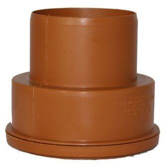 Ultrarib/Polysewer Socket Adaptor 150mm To En1401 PVC Pipe Spigot For Underground Drainage Pipe