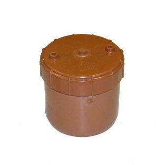 Screwed Access Plug Solvent Socket Tail For 110mm Underground Drainage Pipe